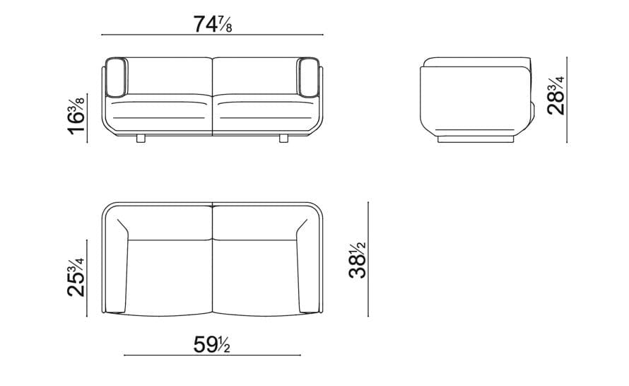 Shaal Two Seat Sofa