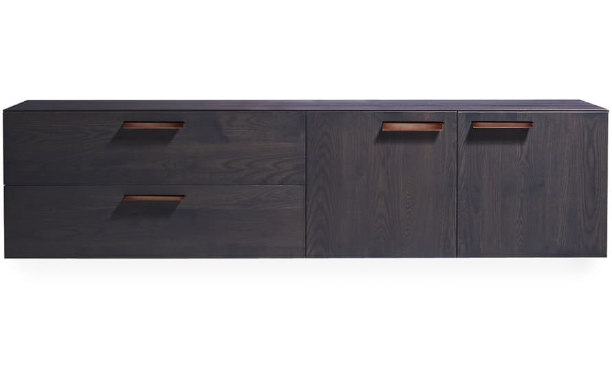 shale 2 door / 2 drawer wall mounted cabinet