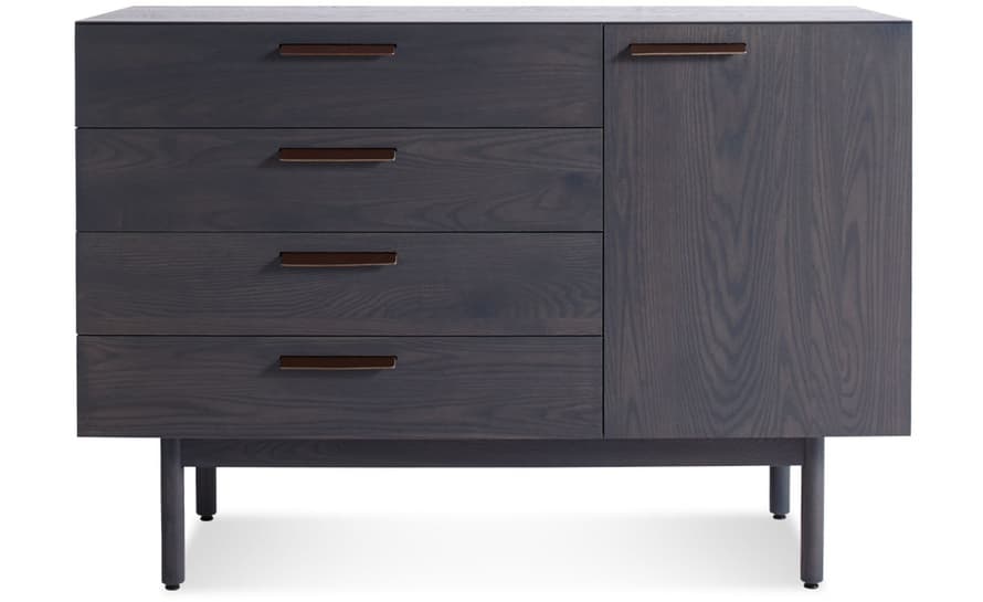 shale 4 drawer / 1 door credenza
