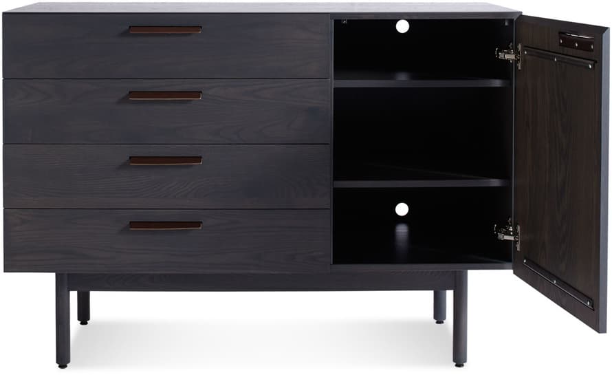 shale 4 drawer / 1 door credenza