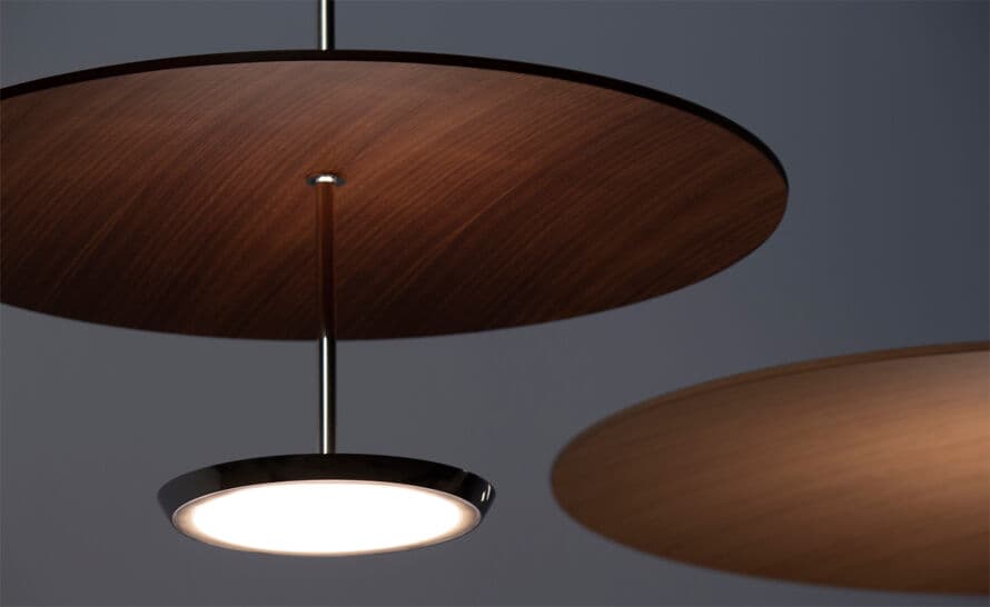 sky dome wood pendant light