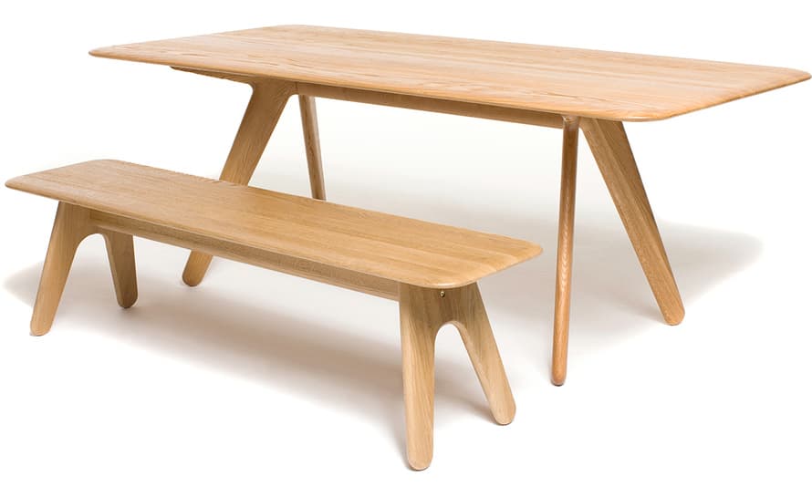 slab rectangular dining table