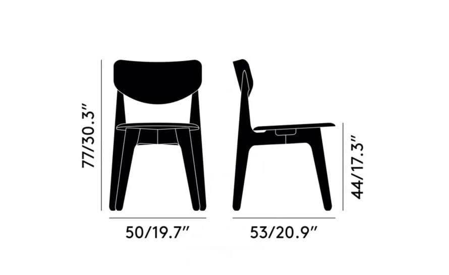 slab side chair