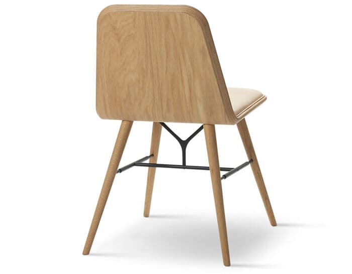spine wood base chair