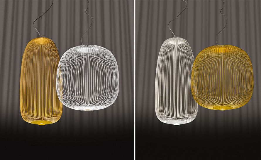 spokes led suspension lamp