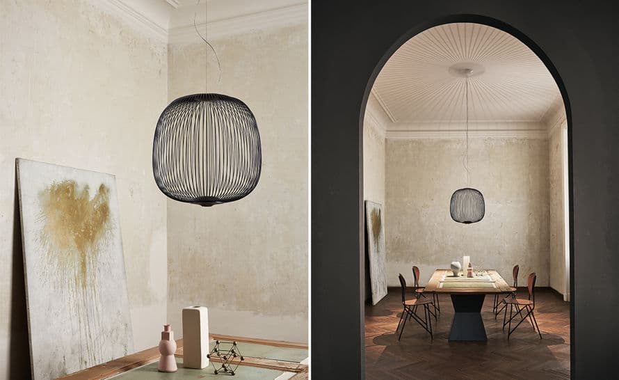 spokes led suspension lamp