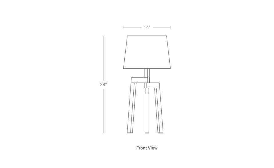 stilt table lamp