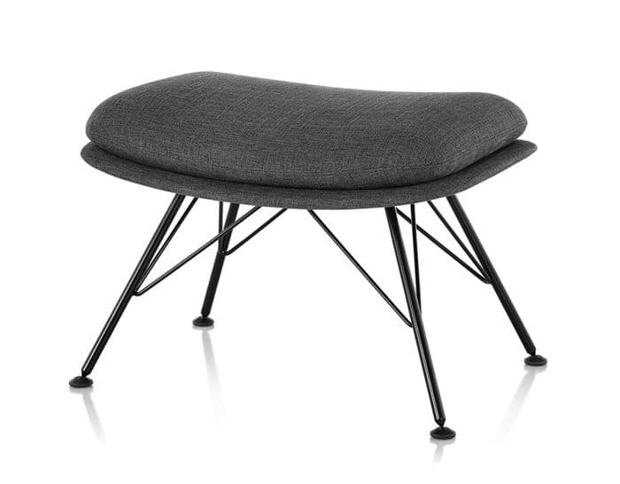 striad ottoman with wire base