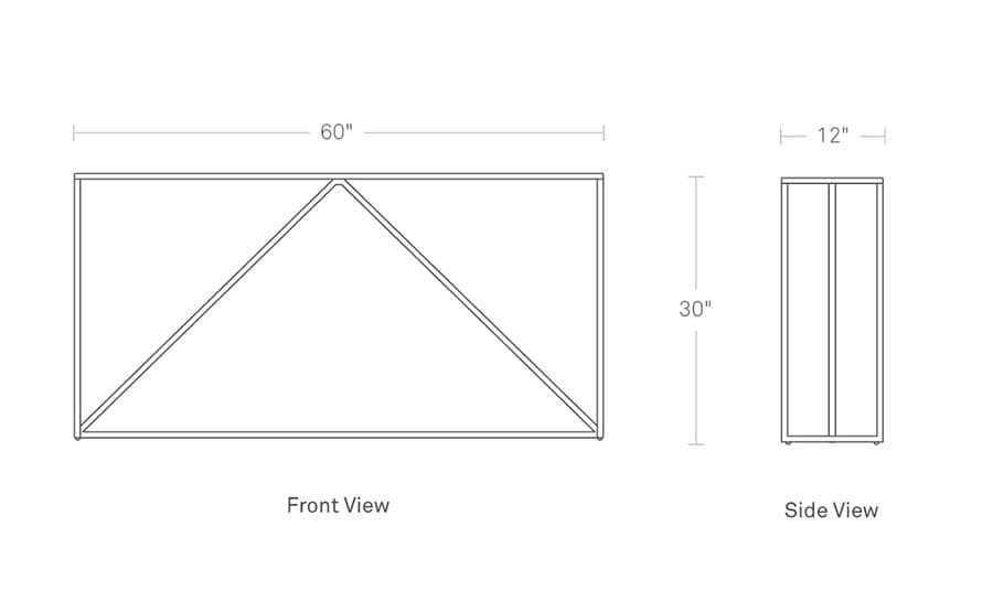 strut console table