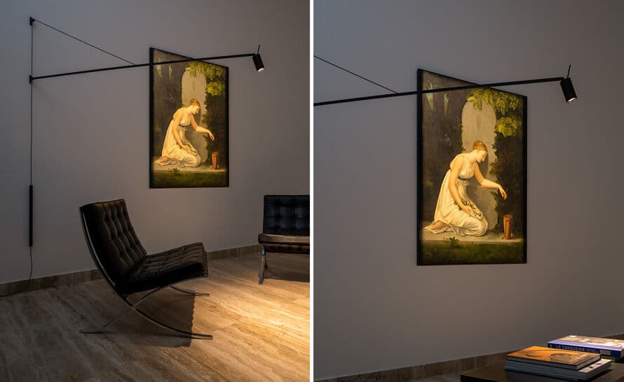 swan wall lamp