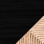 natural papercord / oak - black painted (NCS S9000-N)