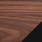 symmetric fin base - black / walnut platform - 870