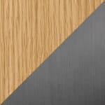 oak top - blonde M71 finish / brushed graphite base