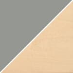 grey lacquer top / natural birch legs