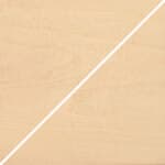 25.6" seat height - natural lacquered birch with matching legs
