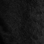 haired hide - black