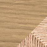 natural papercord / oak - clear lacquered finish