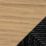black papercord / oak - oil finish