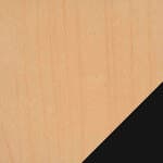 bar height / maple 837 base / matte black footrest