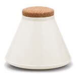 7.1" height / 8.5" diameter - gloss natural white
