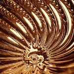 11.8" diameter - gold