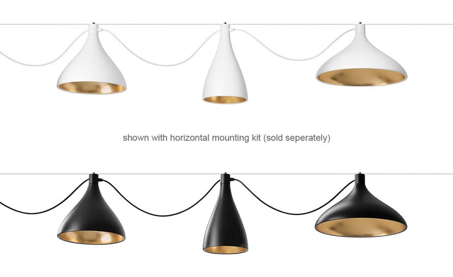 swell 3 string mixed pendant lamps