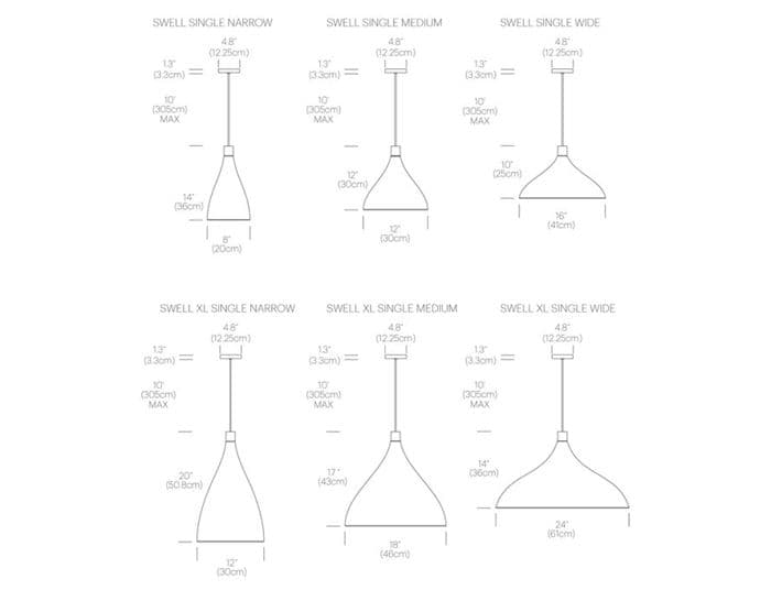 swell single pendant lamp