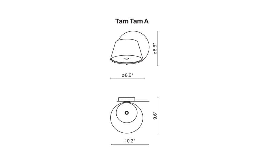 tam tam a wall light