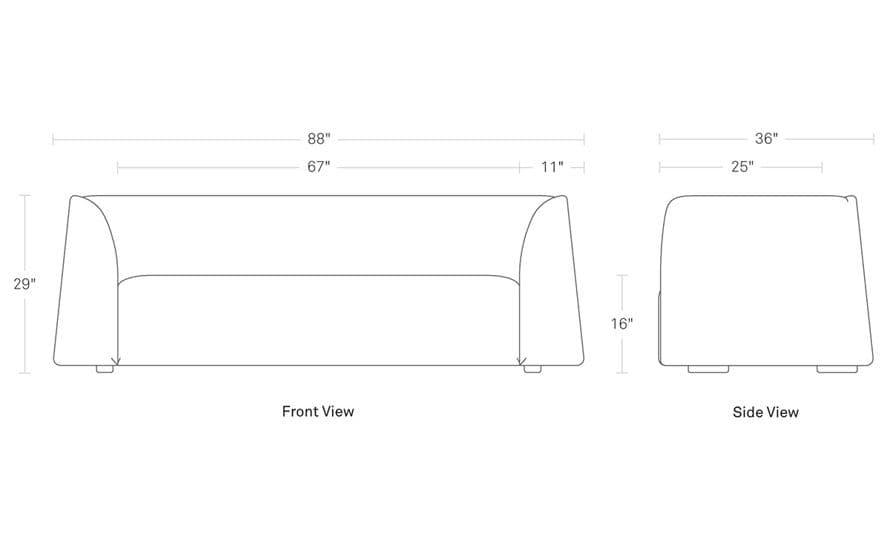 thataway 88" sofa