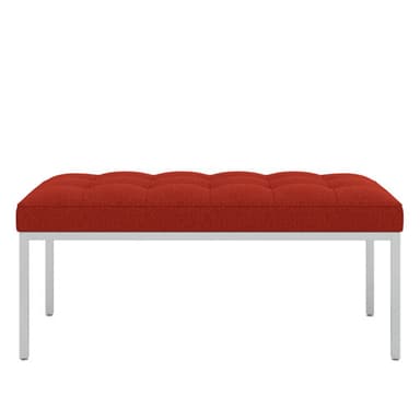 florence knoll two seat bench