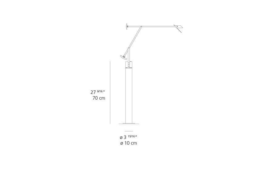 tizio with floor support