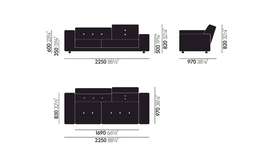 polder compact sofa