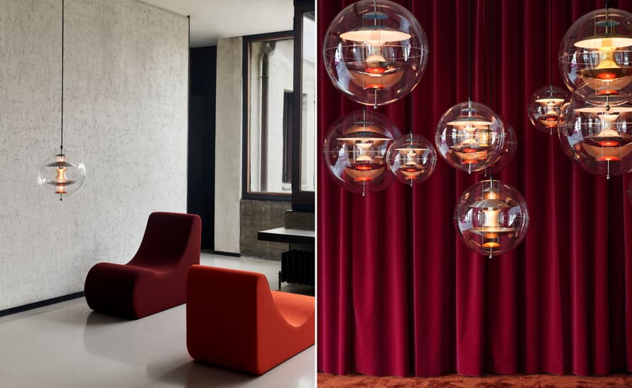 verner panton vp globe suspension lamp