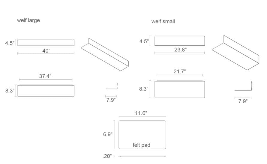 welf small wall shelf
