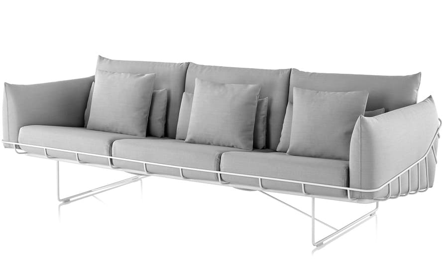 wireframe 3-seat sofa