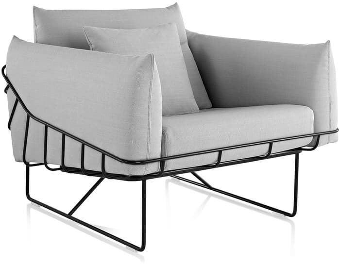wireframe lounge chair
