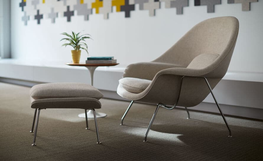 womb lounge chair & ottoman