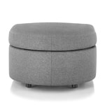 bevel rounded ottoman