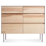 clad 6 drawer dresser