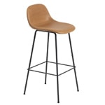 fiber stool with backrest and tube base