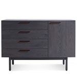 shale 4 drawer / 1 door credenza