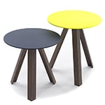 tre side table with lacquer top