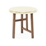 trio side table with brass top 754sb