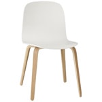 visu chair with wood base