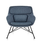 striad low back lounge chair with wire base